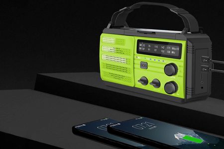 MOZOS MD-091 radio FM/AM solarne+dynamo - zdjęcie 2