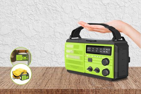 MOZOS MD-091 radio FM/AM solarne+dynamo - zdjęcie 5