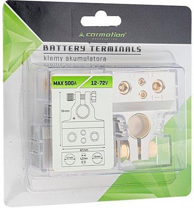 Carmotion Klemy Akumulatora Wielozłączowe 12-72V Max 500A - zdjęcie 2