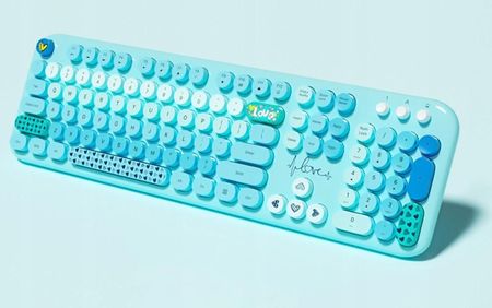 Zestaw klawiatura + mysz Mofii Lovely 2.4G Niebieski (68084) - zdjęcie 6