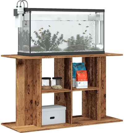 vidaXL Szafka Pod Akwarium Stare Drewno 100X40X60cm - zdjęcie 4