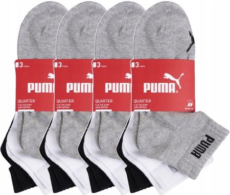Skarpety męskie bawełniane kolorowe Puma Quarter zakostki 12 par 43-46 - zdjęcie 2