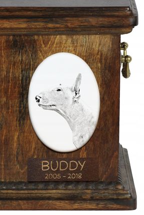 Bulterier, Bull Terrier - Płytka Pamiątkowa Ze Zdjęciem Psa - zdjęcie 3