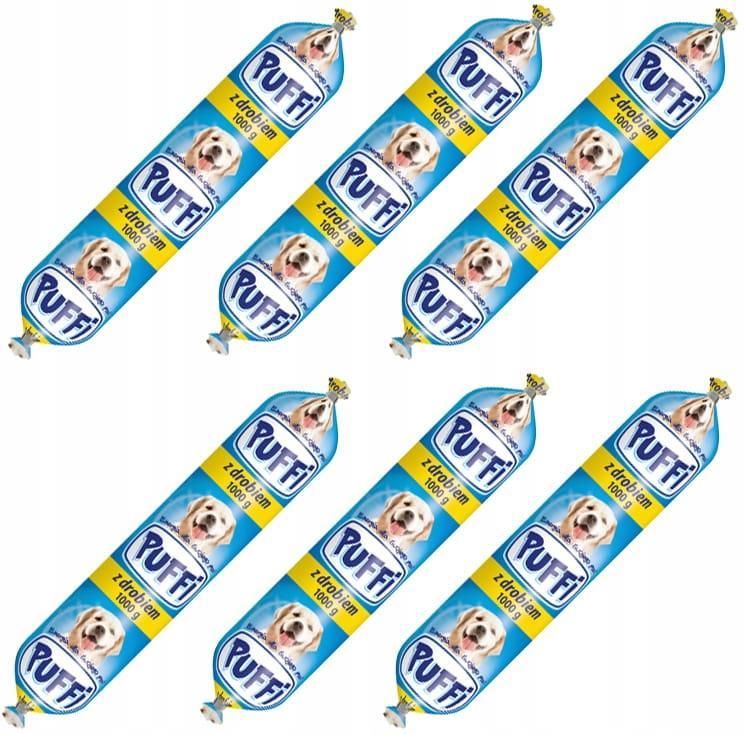 Zdjęcie Puffi Baton Kiełbasa Karma Dla Psa Z Drobiem 6X1Kg - Kraków