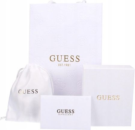 Guess Bransoletka damska Modern Love Nieskończoność Skóra niebieska Logo - zdjęcie 2