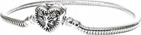Bransoletka srebrna 925 modułowa 17 cm baza moments do charms 3,0mm, - zdjęcie 2