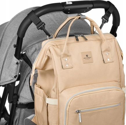 Miejski plecak dla mamy damski wielofunkcyjny pojemny mommy bag Peterson - zdjęcie 3
