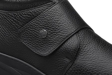 Botki COMFORTABEL 990557-01 H Schwarz Czarne ocieplane na Haluksy rzepy - zdjęcie 2