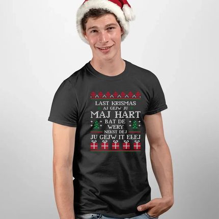 Last krismas aj gejw ju maj hart - męska koszulka na prezent - zdjęcie 2