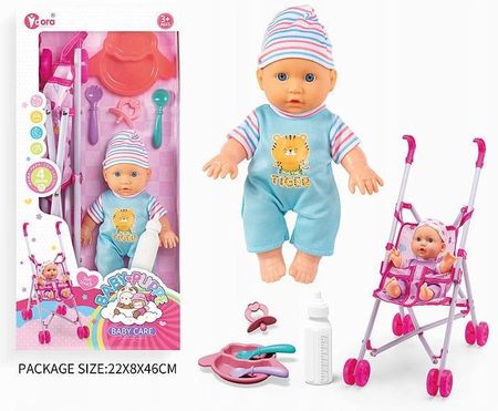 Lalka 23 cm z Dźwiękiem z Wózkiem 6135 - zdjęcie 2