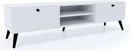 SZAFKA RTV KOMODA styl SKANDYNAWSKI Biała 160 cm - zdjęcie 2