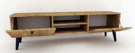 SZAFKA RTV KOMODA styl SKANDYNAWSKI Dąb Craft 180 cm - zdjęcie 4
