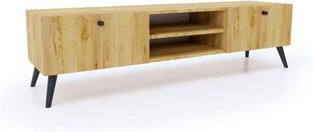 SZAFKA RTV KOMODA styl SKANDYNAWSKI Dąb Craft 180 cm - zdjęcie 2