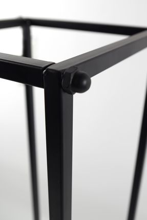 Kobolo Stojak Na Drewno Kominkowe Metalowy 33x115cm Czarny - zdjęcie 2