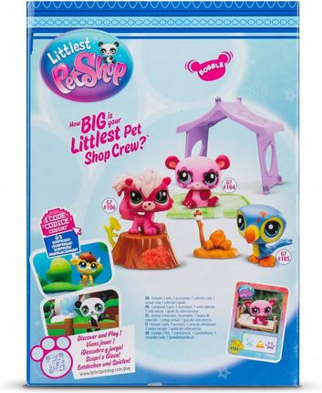 Bandai Littlest Pet Shop Zestaw Figurek Kemping Figurkax3 - zdjęcie 2
