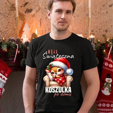 Moja Świąteczna koszulka po domu - męska koszulka na prezent - zdjęcie 2