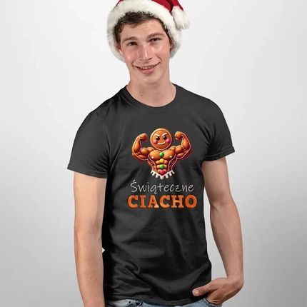 Świąteczne ciacho V4 - męska koszulka na prezent - zdjęcie 2