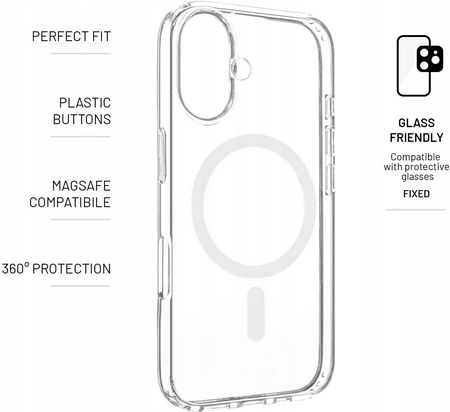 Fixed Magpure Back Cover Apple Iphone 16 Tpu Clear - zdjęcie 2