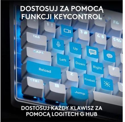 Klawiatura Logitech Pro X TKL Rapid Biały (920013242) - zdjęcie 2