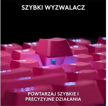 Klawiatura Logitech Pro X TKL Rapid Różowy (920013253) - zdjęcie 3