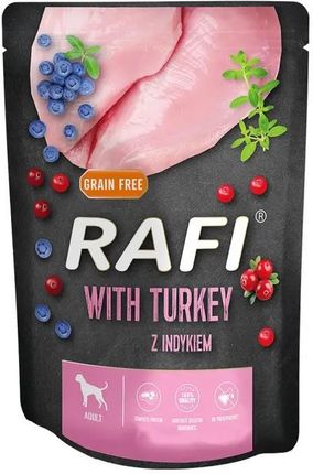 Dolina Noteci Rafi Mokra Karma Dla Psa Z Indykiem Borówką I Żurawiną Saszetka 10x500g - zdjęcie 2