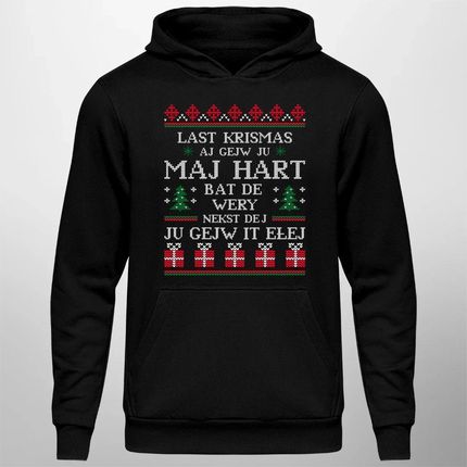 Last krismas aj gejw ju maj hart - męska bluza na prezent - zdjęcie 2