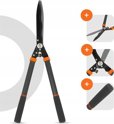 Sekator Żywopłotu 25 cm Nożycowy Ręczny Nożyce Ogrodowe Przycinania Gałęzi - zdjęcie 2