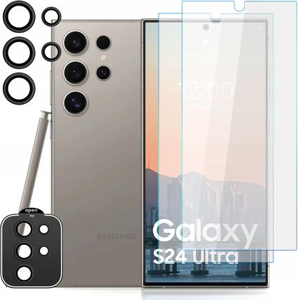 4Kom 2X Szkło Hartowane Na Ekran Szkło Na Obiektyw Do Samsung Galaxy S24 Ultra - zdjęcie 5
