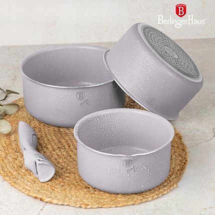 Berlinger Haus Taupe Zestaw Garnków 12el. Z Odpinaną Rączką (BH8251) - zdjęcie 3