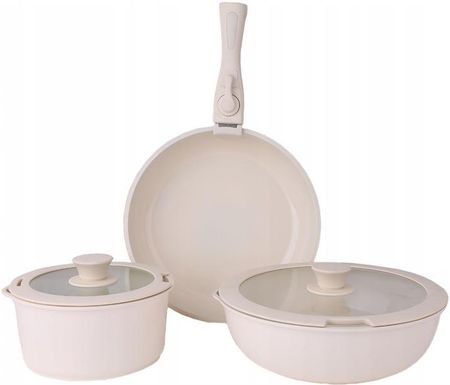 Zilan Zestaw Garnków + Patelnia Beige Chef 8el. (ZLN0965) - zdjęcie 3