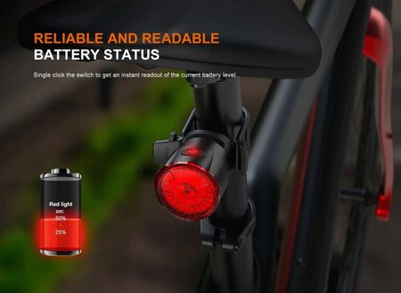 Lampka Rowerowa Tylna Fenix BC06R Ładowanie USB - zdjęcie 4