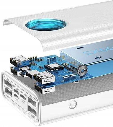 Baseus Amblight 30000Mah, 4Xusb, Usb-C, 65W Biały (36197) - zdjęcie 6