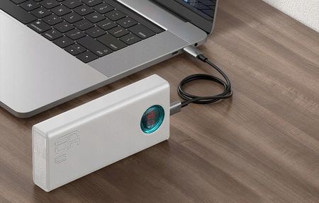 Baseus Amblight 30000Mah, 4Xusb, Usb-C, 65W Biały (36197) - zdjęcie 3