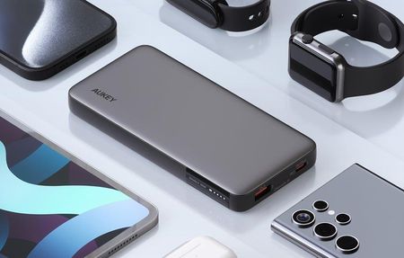 Aukey Pb-Y41, 10000Mah, 30W Szary (67107) - zdjęcie 2