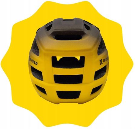 Kask Rowerowy Xrider Xr00Fh01 Czarno-Żółty Mtb - zdjęcie 2