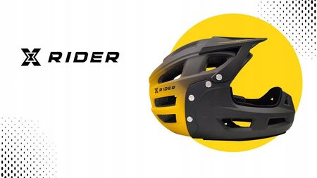 Kask Rowerowy Xrider Xr00Fh01 Czarno-Żółty Mtb - zdjęcie 3