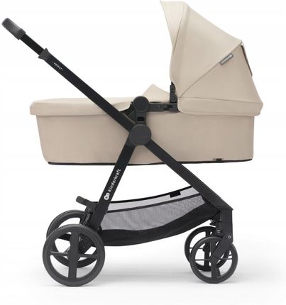 Kinderkraft Newly Mink Pro Beżowy Głęboko Spacerowy + Fotelik + Baza - zdjęcie 3