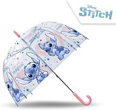 Zdjęcie Parasolka przezroczysta automatyczna 48cm Stitch - Odbiór w księgarni 0 zł | 10,99 zł wysyłka lub BEZPŁATNIE przy zamówieniu od 149 zł - Kielce