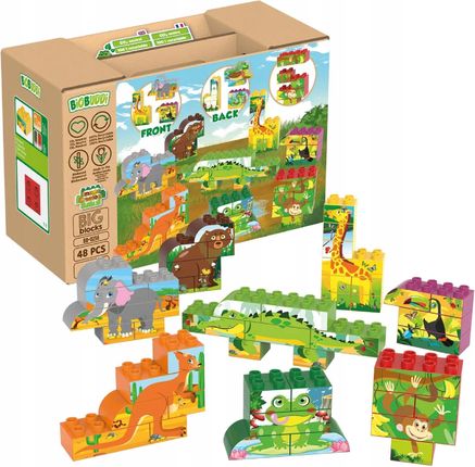 Biobuddi Buduj Zwierzęta Puzzle 16 Zwierząt Ekologiczne Klocki - zdjęcie 5