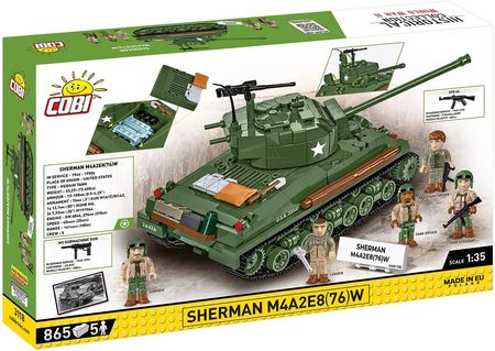 COBI Historical Collection WWII Sherman M4A2E8(76)W (COBI-3118) - zdjęcie 5