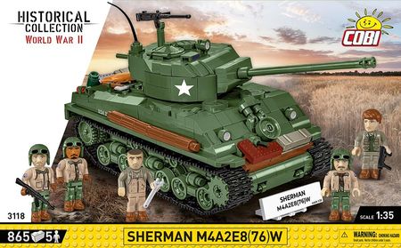 COBI Historical Collection WWII Sherman M4A2E8(76)W (COBI-3118) - zdjęcie 2