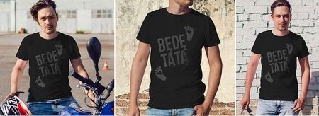 T-SHIRT DZIEŃ OJCA TATY BĘDĘ TATĄ M JAKOŚĆ - zdjęcie 3