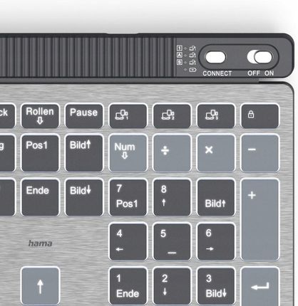 Klawiatura Hama Multi-Device WK-750 Czarna (U8173068) - zdjęcie 2