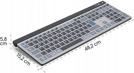 Klawiatura Hama Multi-Device WK-750 Czarna (U8173068) - zdjęcie 6