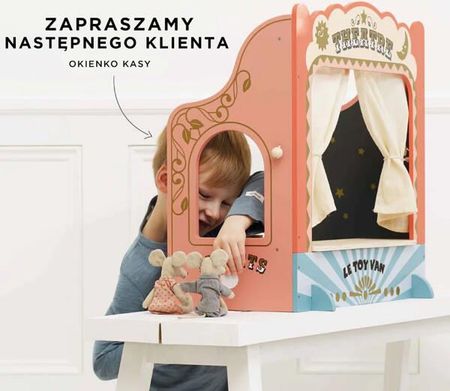 Le Toy Van Drewniany Teatr Lalek Zabawka Dla Dzieci Pacynki Odgrywanie Ról - zdjęcie 6