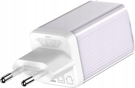 Silver Monkey Ładowarka Sieciowa Gan 65W 2X Usb-C Fioletowy - zdjęcie 2