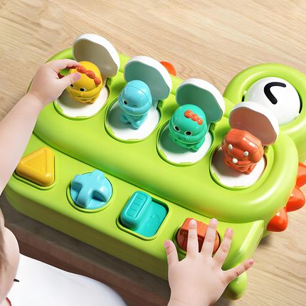 Aga4Kids Interaktywna Zabawka Motoryczna Dla Dzieci Kolorowe Dinozaury - zdjęcie 2