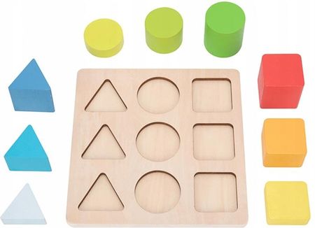 Tooky Toy Edukacyjna Układanka Figury Geometryczne - zdjęcie 6