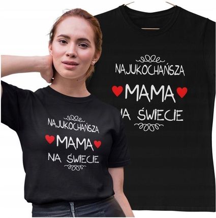 koszulka dla Mamy ZESTAW Z KUBKIEM niespodzianka Dzień Matki Najukochańsza - zdjęcie 4