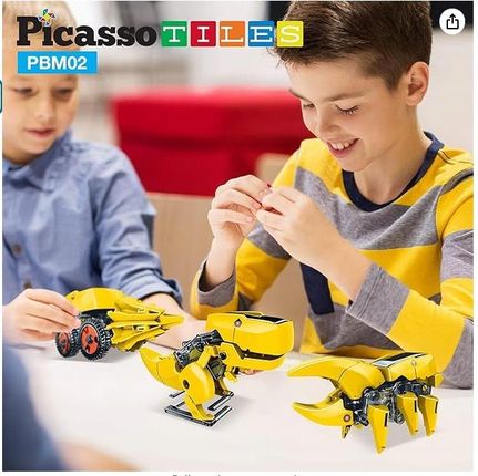 Picassotiles Robot Solarny Interaktywny 3W1 3 Roboty Zasilany Słońcem Edukacyjny - zdjęcie 2